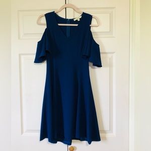 NWOT Lark & Ro Women's Short Sleeve Cold Shoulder A-Line Dress